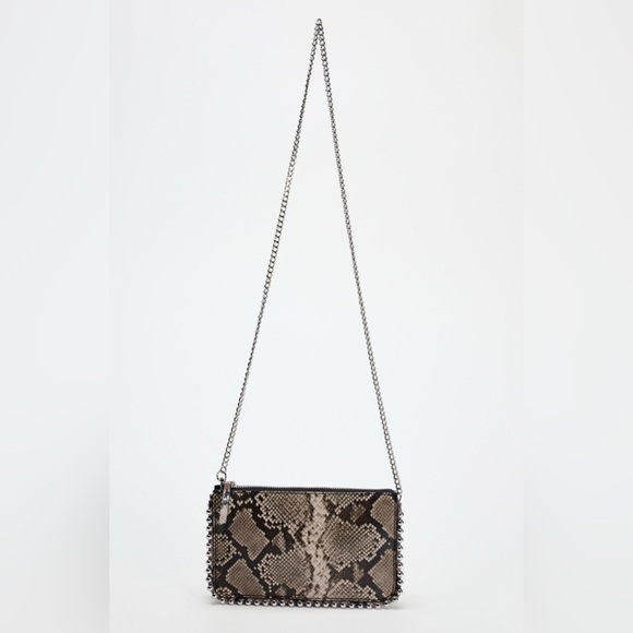 Nwt- zara- studded crossbody bag - Picture 1 of 6